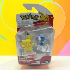 Jazwares Pokemon Battle Figure Pack Pikachu Popplio Ages 4+ Toys Brand New