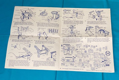 vintage G.I. GI JOE INSTRUCTIONS BLUEPRINTS LOT x6 Recon Sled Havoc Imp FREESHIP