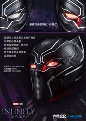US! 1/1 Black Panther Helmet Killerbody Wearable Mask LED Base Cosplay Colletion