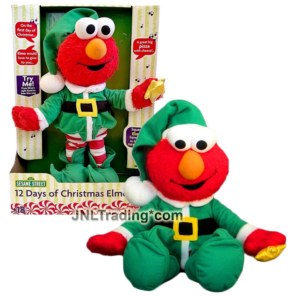 Year 2004 123 Sesame Street 14 Inch Electronic Plush – 12 DAYS OF CHRISTMAS ELMO