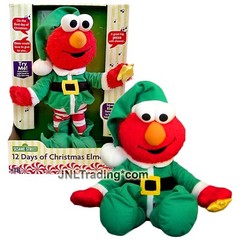 Year 2004 123 Sesame Street 14 Inch Electronic Plush – 12 DAYS OF CHRISTMAS ELMO