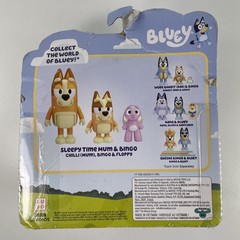 Bluey – Sleepy Time Mum Chilli, Bingo & Floppy Bunny, 2.5″ Action Figures