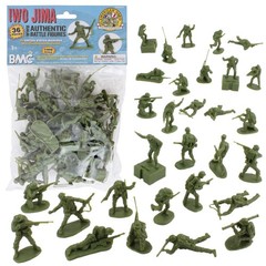 36 PCS WW2 Iwo Jima US Marines Plastic Army Men Soldier Figures Toy Set