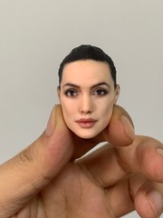 1:12 Angelina Jolie Head Sculpt Beauty Girl Fit 6″ Female Action Figure Body