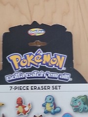 Pokemon 7-Piece Eraser Set Creatuve Kids 2016 Sealed New