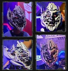 Megatron English Voice-Controlled Wearable 1/1 Helmet With LED Eye Halloween 1PC