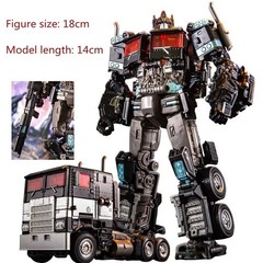 Transformers Robot Car Action Figure YS04A Optimus Prime Toy LED Lights 18cm USA