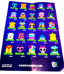 Pop Art Soft **COWS VS ALIENS* Plush** You Choose New with Tag