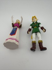Zelda Ocarina of Time Action Figures Link & Zelda BD&A N64 1998