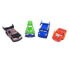 4 Pcs Cars Movie The Delinquent Road Hazards Boost DJ Wingo Snot Rod Alloy Model