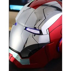 Iron man Mk5 1:1 Electric Helmet Jarvis Wearable Voice Control Halloween Cosplay