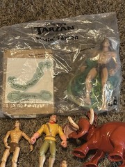Disney Tarzan Kids Meal Toy Figure Moveable limbs Clean Elephant lot of 7