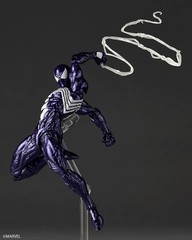Kaiyodo Revoltech Symbiote Spider-Man Action Figure Purple Version New in Stock