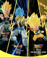 2026 SDCC Ex. SET OF 3 Dragon Ball: Gogeta, Gotenks, Son Goku S.H. Figuarts
