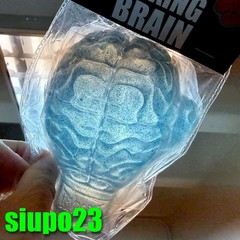 Ron English x Toyqube 4.75″ Boxing Brain Vinyl Figure 2p Clear Red & Blue