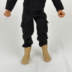 1996 Hasbro Pawtucket 12” GI Joe With Black tactical outfit and combat boots