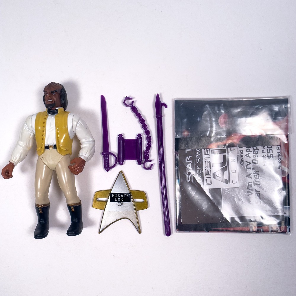 Worf in 19th Century Outfit – Star Trek Generations – Playmates – 1994 – loose