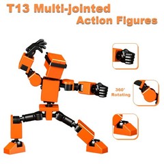 4PCS Mini Titan T-13 Action Figures Set, Assembly Completed Luck Dummy Robot 13