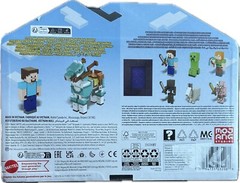 Mattel Minecraft Action Figure Steve and Armored Horse New