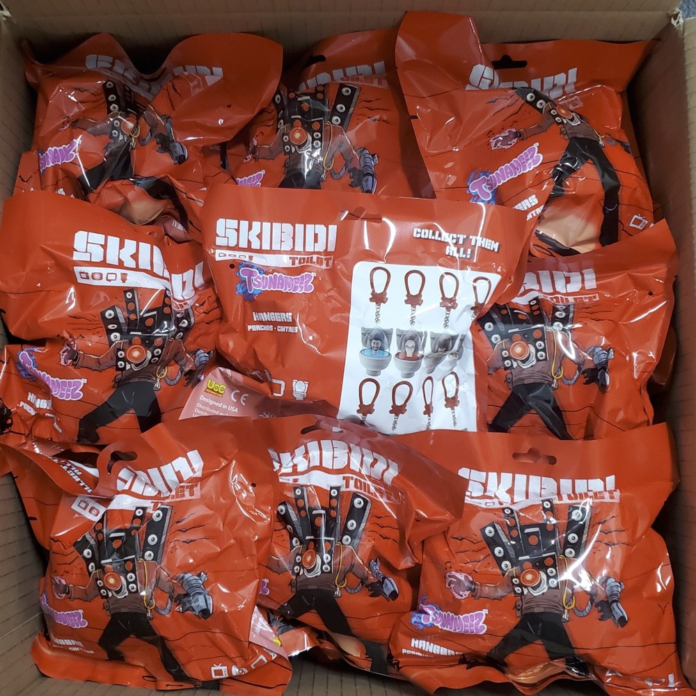 Skibidi Toilet Tsunameez Keychain Hangers – Lot of 75 Sealed Blind Bags