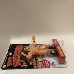 WWE LJN MATTEL SUPERSTARS ULTIMATE WARRIOR 8 IN ACTION FIGURE BLACK & BLUE CARDS