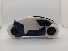 Retro Lightcycle white for Vintage Tron action figures and light cycle toy