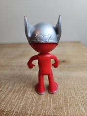 PJ Masks Owlet Owlette Owl Figure Red Silver Mask Toy Frog Box Just Play