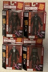 SET OF 4! Skibidi Toilet Deluxe Figure TV Woman Speakerman Cameraman Plungerman