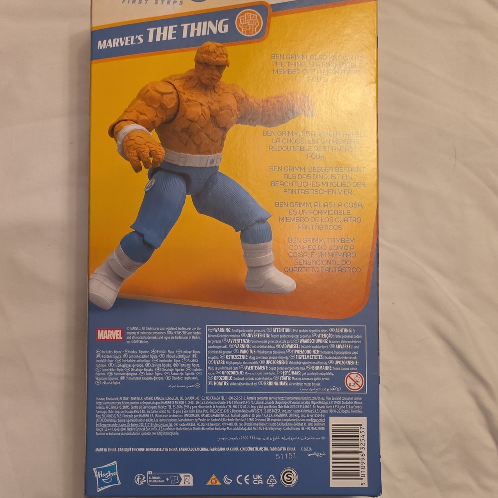 Hasbro Marvel Fantastic Four The Thing Action Figure Boxed Fully Jointed