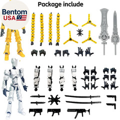 T13 3D Action Figure Set (Assembly Completed) 2 Pcs, 3D Printed Multi-Jointed, T