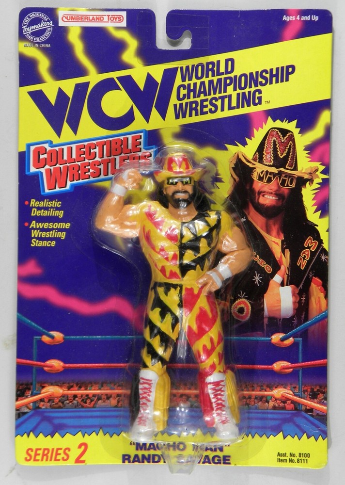 WCW Original San Francisco ToyMakers Series 2 Cumberland Toys Macho Man rare
