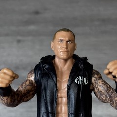 WWE Elite Randy Orton 7” Mattel Wrestling Action Figure 2011 Cut Off Hoodie Vest