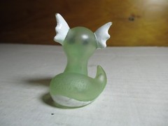 1996 Pokemon Finger Puppet Clear Dratini Gotta Catch Them All Nintendo Bandai