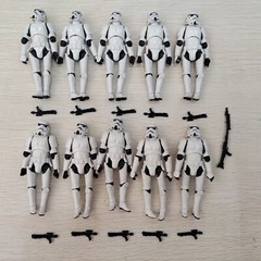 10pcs 3.75″ Star Wars Stormtroopers Full Articulated Action Figure + 11 Blasters
