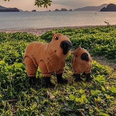 3D Printed Animals Capybara, Flexible Articulated Poseable 3D Printed Animals…