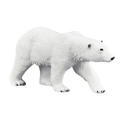 Polar Bear Wildlife Toy Figure 10.5 cm Length Approx Mojo Fun 387183