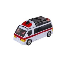 Metal Cardbot W BLOODWING Bat Ambulance Car Transforming Robot Season3