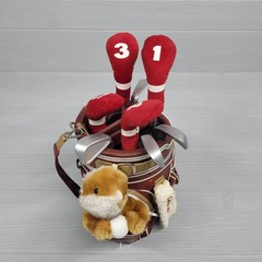 VINTAGE ORIGINAL CADDYSHACK GOPHER W DANCING SINGING GOLF CLUBS PLUSH
