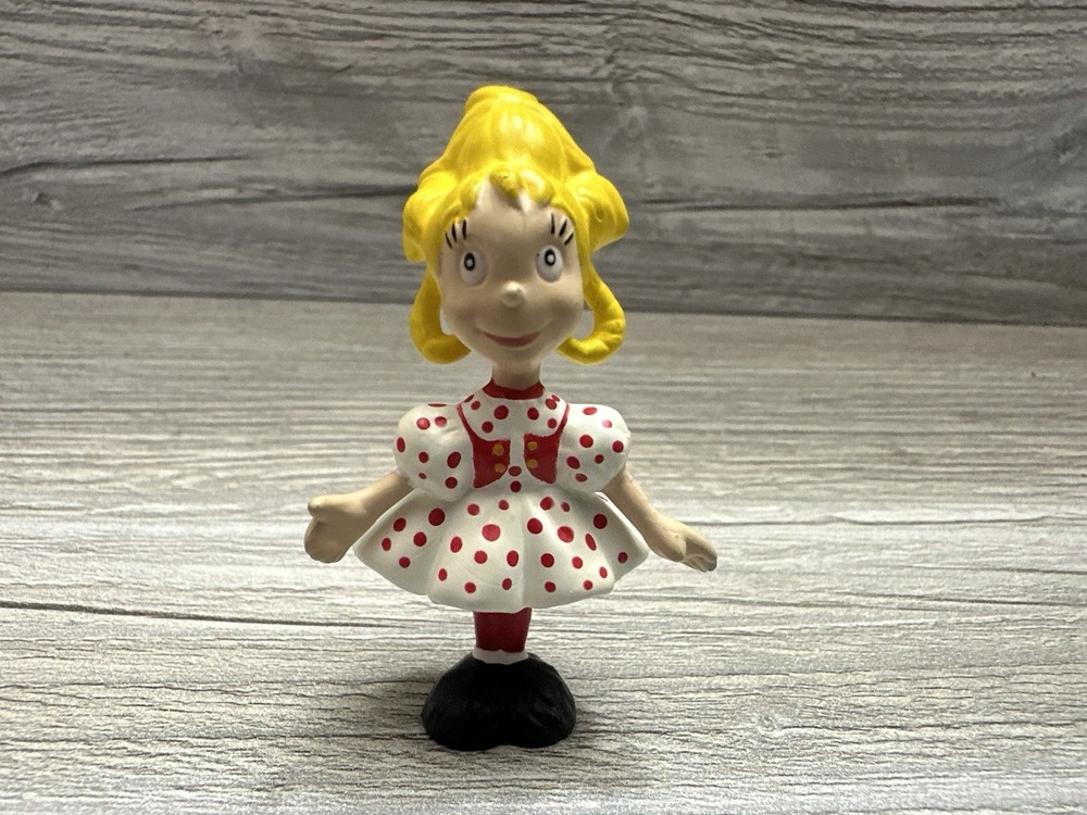 Cindy Lou Who How The Grinch Stole Christmas Figure Miniature Cake Topper Rare