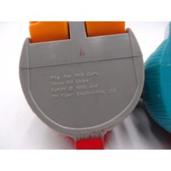 Vintage McDonalds Furby Tiger Electronics 1998 Happy Meal Toys Grey Teal Set 2