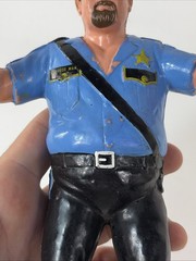 WWF LJN Superstars 1989 Big Bossman Black Card Wrestling Action Figure WWE