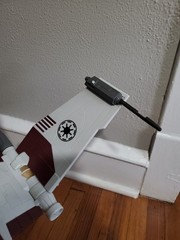 2008 Star Wars V-19 Torrent Starfighter W/ Jorg Sacul Pilot Missing 1 Missile