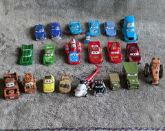 22 Disney Pixar Cars Movie Mixed Character Vehicles – Die cast/Plastic – Toy Car