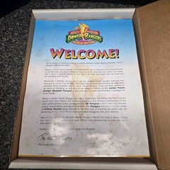 Vintage 1994 Mighty Morphin Power Rangers Official Fan Club Complete Welcome Kit