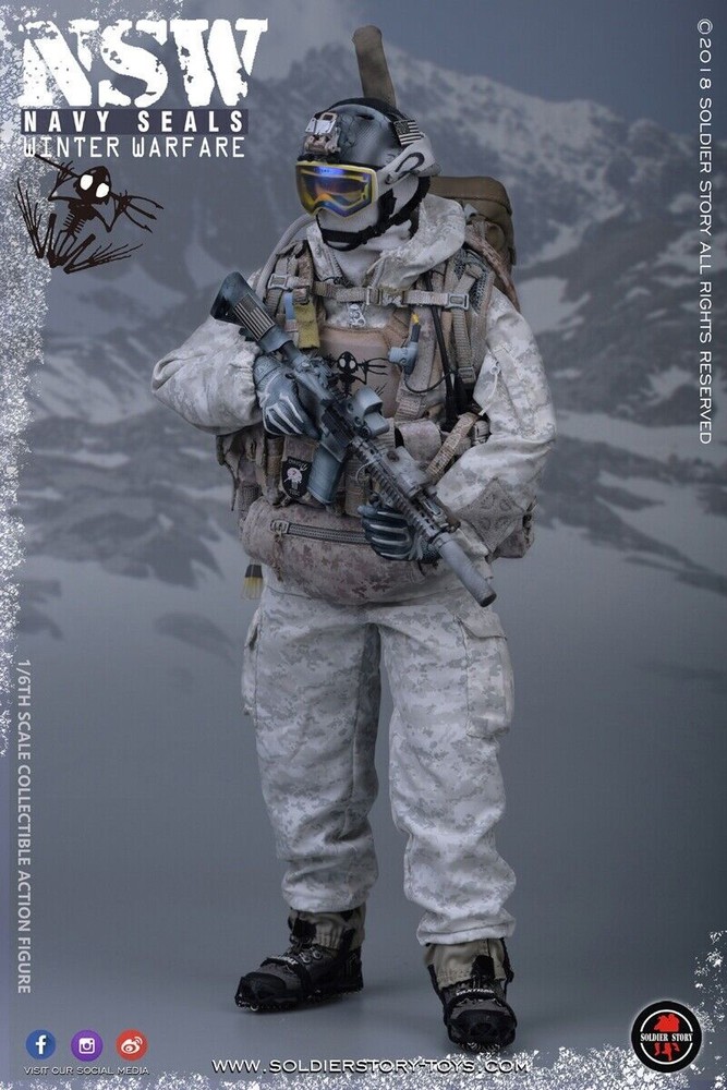 SOLDIER STORY SS109 NSW NAVY SEALS WINTER WARFARE “MARKSMAN” 1/6 figure