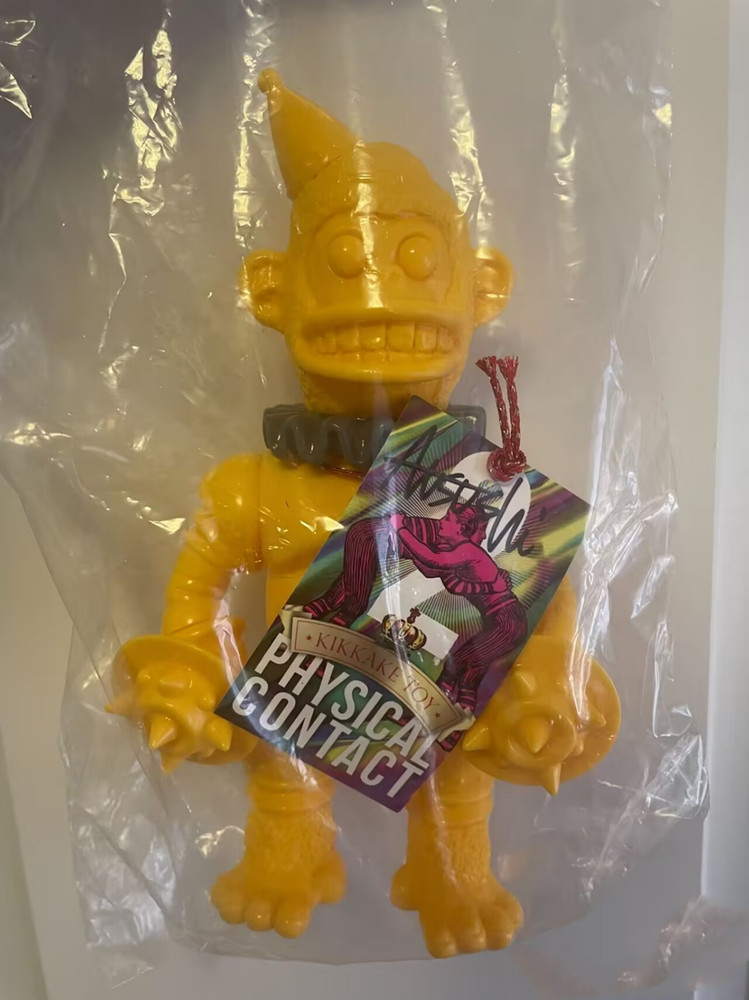 Kikkaketoy Iron Monkey Yellow Prime Body Rare Sofubi Figure In Stock H7.9in/20cm