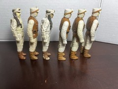 VINTAGE KENNER STAR WARS 1980 HOTH REBEL SOLDIER COMMANDER ARMY LOT 6 FIGURES