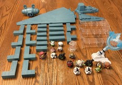 Angry Birds Star Wars Telepods Star Destroyer Set 2012 plus 8 Extra figures READ