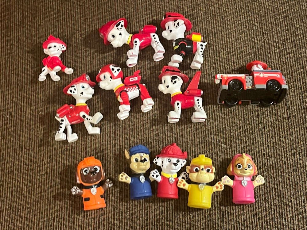 Paw Patrol Figures- Finger Puppets-Character Car