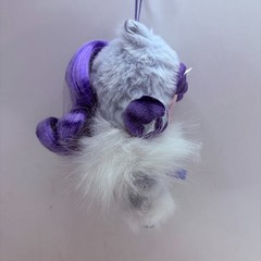 POP MART x Skullpanda My Little Pony Series Plush Doll Pendant Figure – Rarity